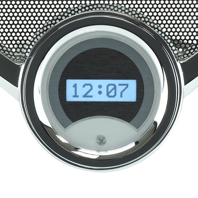 Dakota Digital 195556 Chevy Car Digital Clock, Silver Alloy Style Face